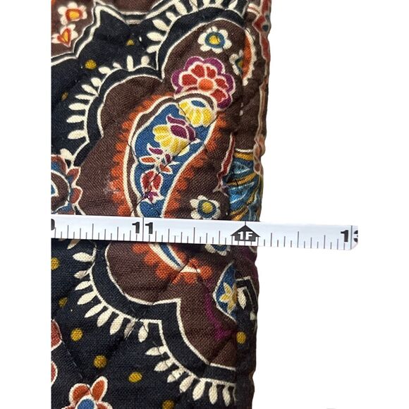 Vera Bradley Kensington Brown Shoulder Bag Ladies Purse Retired Womens Tote - Picture 5 of 13